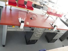 Freuding Möbel 2´er Arbeitstisch mit Freuding Absaugungen und Ablage 7904