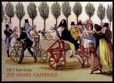 GERMAN POST ANNIVERSARY-CARD 2017 FAHRRAD KARL DREIS BICYCLE CYLING RADFAHREN