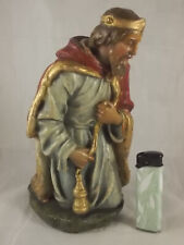 XL Krippenfigur aus Gips HEILIGE DREI KÖNIGE 30 cm Figur Weihnachtskrippe antik