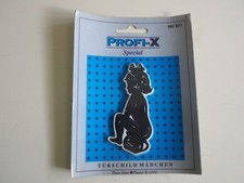 Türschild, WC / Bad, Mädchen, ca. 8 cm, Neu, Vintage