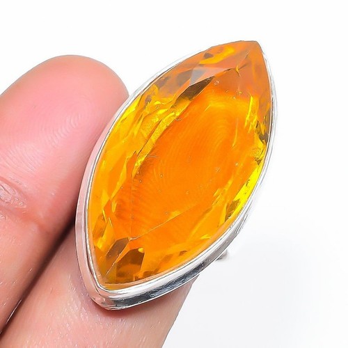 Verstellbarer ring citrin - ring,