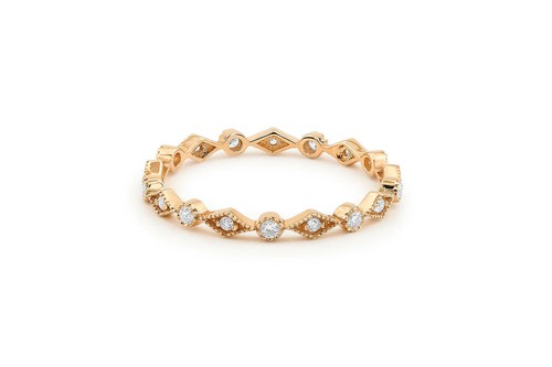 Diamant memory goldring - goldring, 18