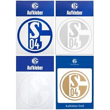Aufkleber FC Schalke 04 Blau und Weiß Silber Weiß Gold Sticker Autoaufkleber S04