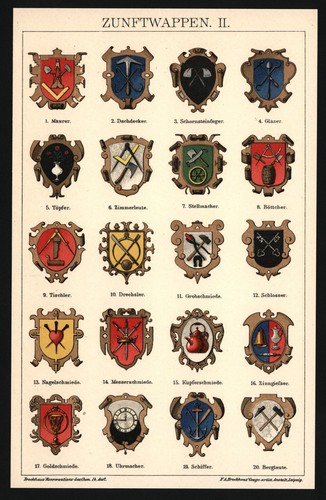 Lithographie anno 1896 - ,