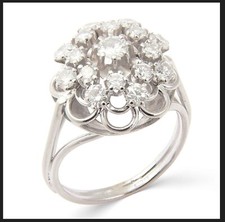 18K 750 Gold RS 55 - 1,70 ct Diamant Brilliant Ring Modern Damenring Echtschmuck