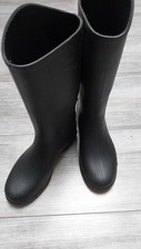 Reitstiefel Gummireitstiefel Gr. 32 Gummistiefel Fouganza Schwarz Mädchen Reiter