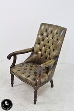 Chesterfield Garnitur Ohrensessel Englisch Leder Sessel Club