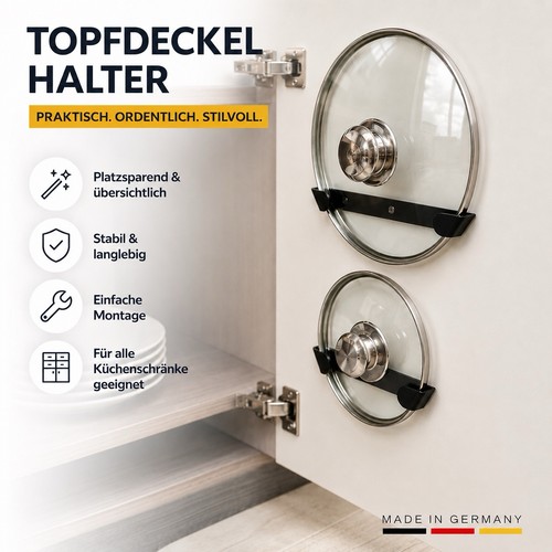 Topfdeckelhalter wandmontage - topfdeckelhalter,