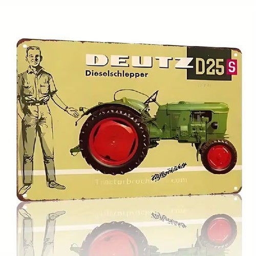 Blechschild dieselschlepper - blechschild,