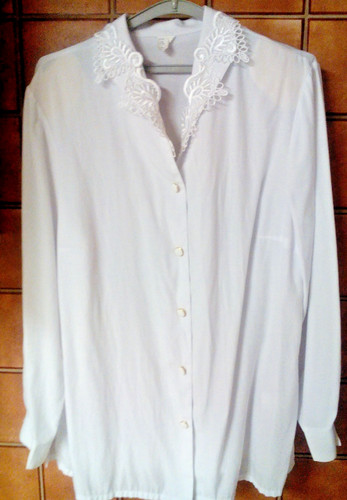 Schlichte weiße bluse - weiße, bluse**