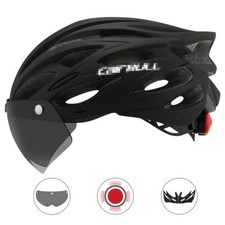 Fahrradhelm Mit Visler Schutzbrille Radhelm MTB Helm Damen Herren Neu
