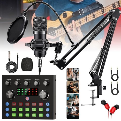 Podcast studio equipment kit - podcast,