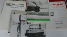 Konvolut seltene Kataloge Rivarossi, Ruco, Heki, Conrad, Trix, Sommerfeldt