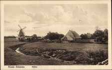 Ak Nusse Ritzerau im Herzogtum Lauenburg, Mühle, Reetdachhaus - 3821546