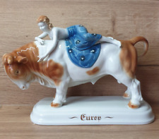 Porzellan Figur Europa auf Stier, Dresden Martha Budich