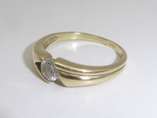 585 Gold Ring 14K Gelbgold 4,63 g Verlobungsring RG 65 - 20,6 mm 7878