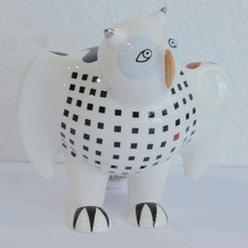 Porzellanfigur lustige Eule