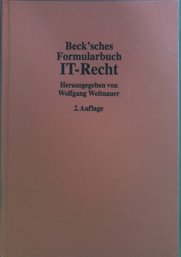Beck sches formularbuch - beck'sches,