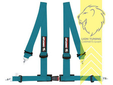 Sandtler Sport Hosenträger Gurt 4 Punkt 3 Zoll mit ECE miami blue