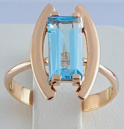 Rosegold solitärring - kt,