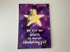 Original Postkarte Diddl Maus Nr. 75 Du bist der Stern in meiner Nudelsuppe!
