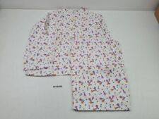 Schlafanzug Mädchen Kinder DDR weiß lila Sterne Größe 134 Retro Vintage #2410490