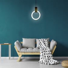 Moderne Decken-Pendel-Leuchte NEONRING Hänge-Theken-Lampe Wohnraum-Deko-Leuchte