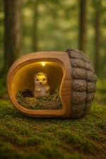 LED Dekofigur Igel In Eichel