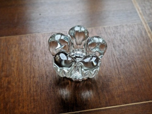 Kerzenhalter glas blume 1 - glas, blume,