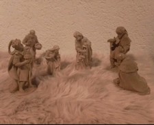 6 x Krippenfiguren Maria Josef