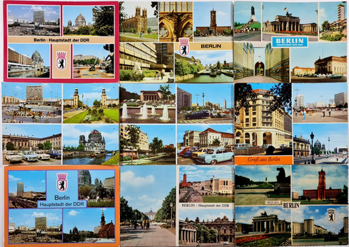 Postkarten lot ddr berlin - postkarten,