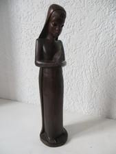 BETENDE MARIA - STATUETTE - HOLZ, MASSIV - HÖHE 34 CM - GEWICHT 1070 GRAMM