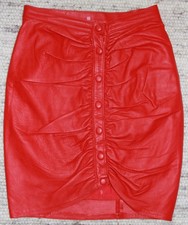 Lederrock Ledermini Leatherskirt Gr. S NEU sexy Domina Fetisch Sklavin ouvert