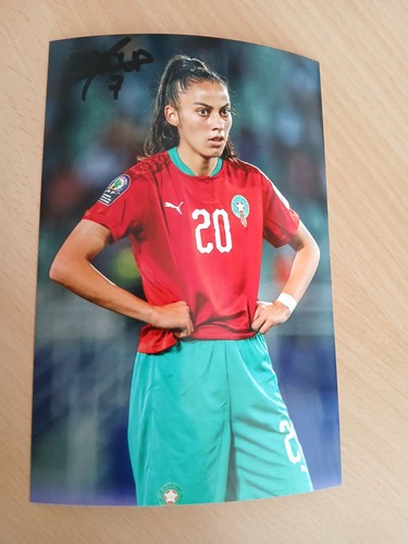 Signiertes foto imane saoud - signiertes,