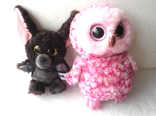NICI Glubschis Fledermaus Baako 23 cm und TY Eule Glubschi 25cm Kuscheltiere