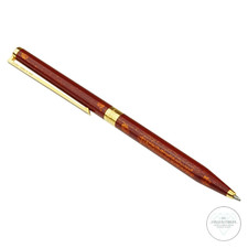 S.T. Dupont Paris Kugelschreiber Gold Rot Chinalack Goldstaub Drehmechanik