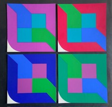 Georg Karl Pfahler 4 Farbserigraphien (1973)