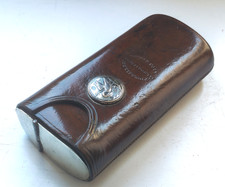 Antikes leder zigarrenetui - antikes,