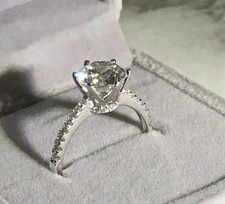 Massiver 14k weißgold 35ct - 14k, 2,35ct