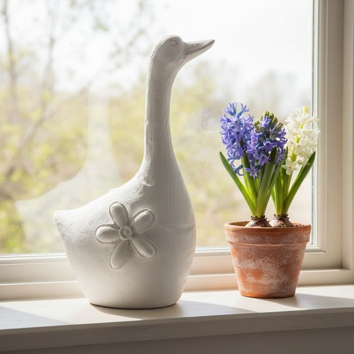Gans mit blume - mit,