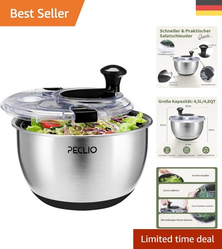 Elegante salatschleuder - 4,5l,