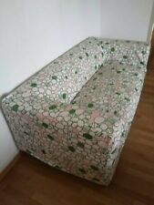 KLIPPAN Sofa 2 Sitzer + Bezug Marehill rosa / grün
