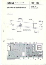 Saba Service Manual für HiFi - Studio 8100 stereo K  mit Rep.-Tipp  hier: Schalt