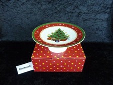 Hutschenreuther " HAPPY  CHRISTMAS " Tortenplatte auf Fuß klein / OVP