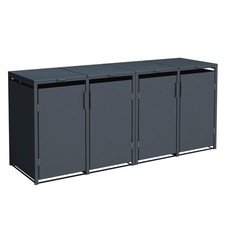 Mülltonnenbox 4er 240L Stahl