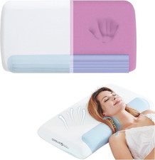 Coolux Sleep Ergonomisches Kopfkissen Memory Foam Kissen 72×40×10/11,5 Cm Nacken