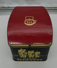 Teekanne, Düsseldorf Container, Blechdose. Alte Reklame,  Chinamotive 27x21x16cm