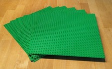 6 Stück LEGO Bauplatte Grün,  Größe 25x25 cm,  3811
