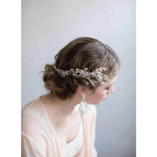 Haarschmuck Braut-Haarranke Braut-Haarkamm Hochzeit-Brauthaarschmuck Silber-Brau