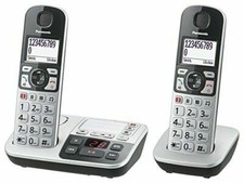 Panasonic KX-TGE522GS DECT Seniorentelefon mit Notruf Silber/Schwarz Verp beschä